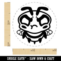 Cute Bee Mad Grumpy Rubber Stamp for Stamping Crafting Planners