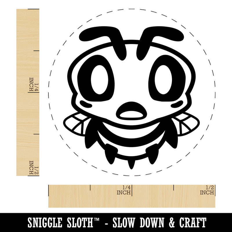 Cute Bee Shocked Rubber Stamp for Stamping Crafting Planners