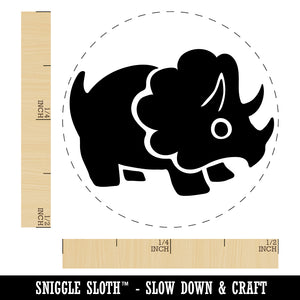 Cute Triceratops Dinosaur Rubber Stamp for Stamping Crafting Planners