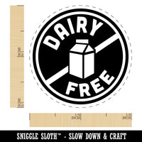 Dairy Free Rubber Stamp for Stamping Crafting Planners