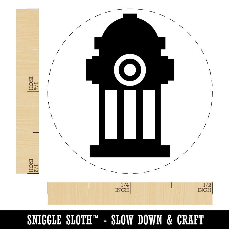 Fire Hydrant Icon Rubber Stamp for Stamping Crafting Planners