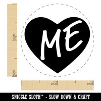 ME Maine State in Heart Rubber Stamp for Stamping Crafting Planners