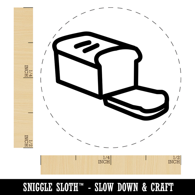 Sliced Loaf of Bread Rubber Stamp for Stamping Crafting Planners