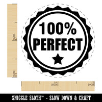 100 Percent Perfect Teacher Rubber Stamp for Stamping Crafting Planners