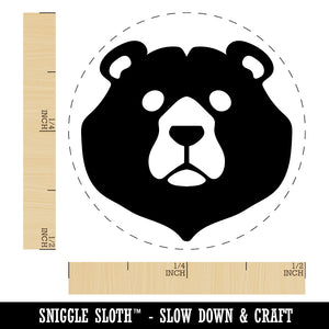 Black Bear Head Rubber Stamp for Stamping Crafting Planners