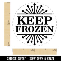 Keep Frozen Freezer Food Storage Rubber Stamp for Stamping Crafting Planners