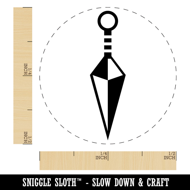 Kunai Ninja Weapon Rubber Stamp for Stamping Crafting Planners
