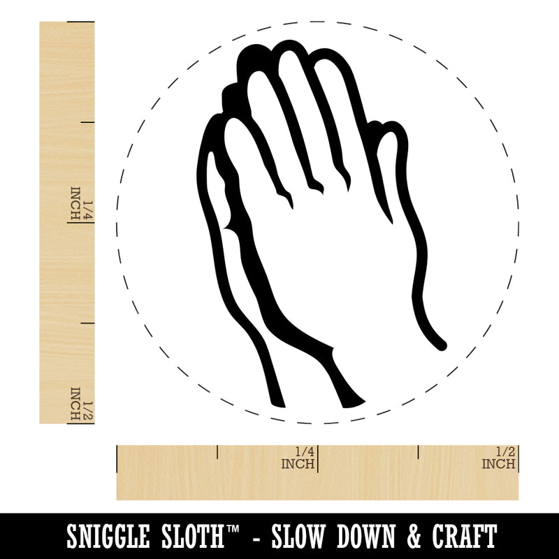 Praying Hands Rubber Stamp for Stamping Crafting Planners