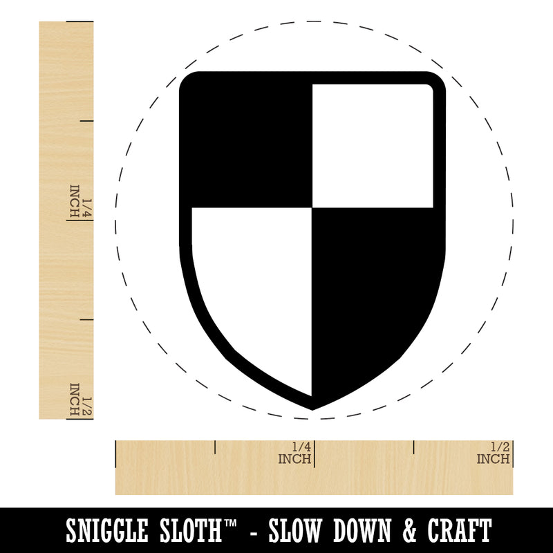 Shield Symbol of Protection Rubber Stamp for Stamping Crafting Planners