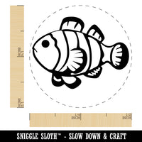 Striped Clownfish Rubber Stamp for Stamping Crafting Planners