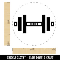 Weight Dumbbell Workout Icon Rubber Stamp for Stamping Crafting Planners