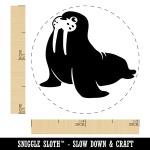 Wobbly Walrus Rubber Stamp for Stamping Crafting Planners