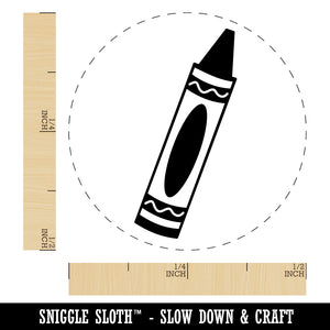 Coloring Crayon Rubber Stamp for Stamping Crafting Planners