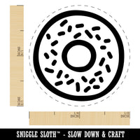 Donut Bagel Doodle Rubber Stamp for Stamping Crafting Planners