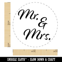 Mr. and Mrs. Married Couple Wedding Anniversary Rubber Stamp for Stamping Crafting Planners