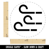 Windy Storm Icon Rubber Stamp for Stamping Crafting Planners