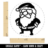 Cute Chibi Santa Claus Christmas Rubber Stamp for Stamping Crafting Planners