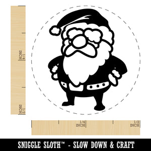 Cute Chibi Santa Claus Christmas Rubber Stamp for Stamping Crafting Planners
