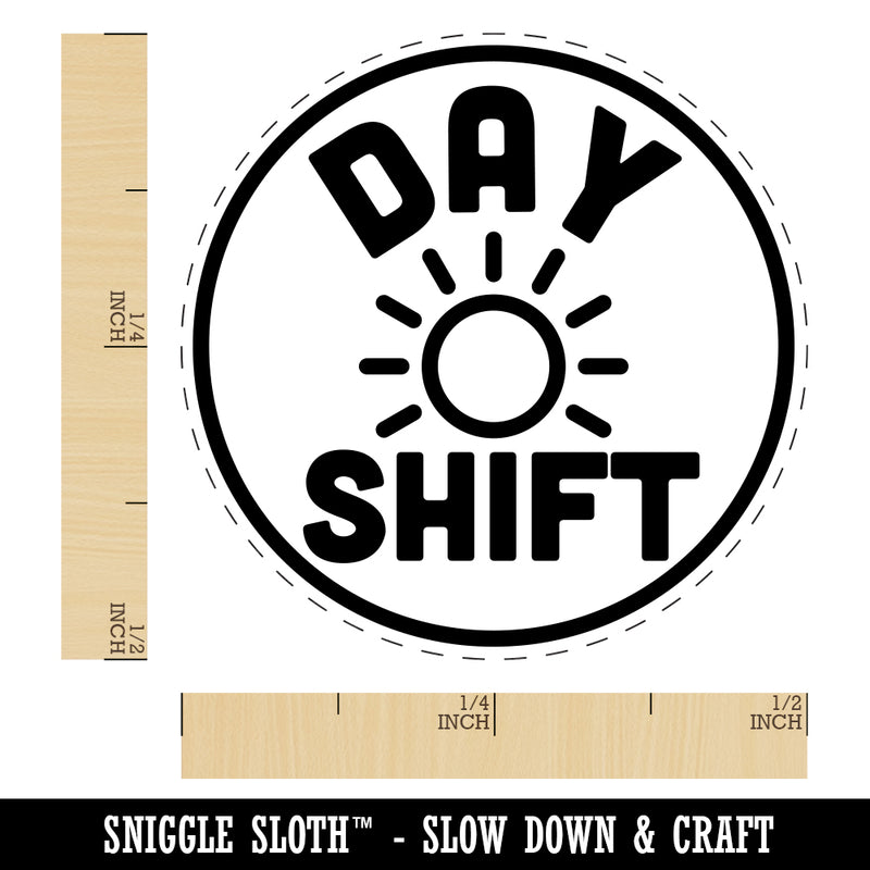 Day Shift Planning Rubber Stamp for Stamping Crafting Planners