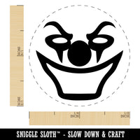 Evil Clown Face Rubber Stamp for Stamping Crafting Planners