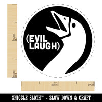 Goose Evil Laugh Rubber Stamp for Stamping Crafting Planners