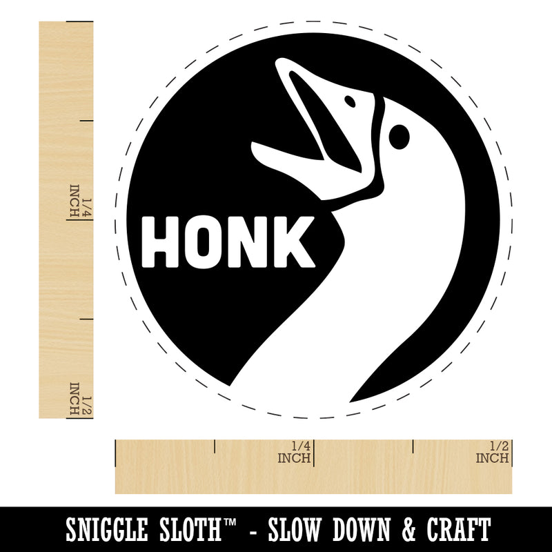 Goose Honk Laugh Rubber Stamp for Stamping Crafting Planners
