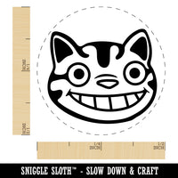 Grinning Cheshire Cat Rubber Stamp for Stamping Crafting Planners