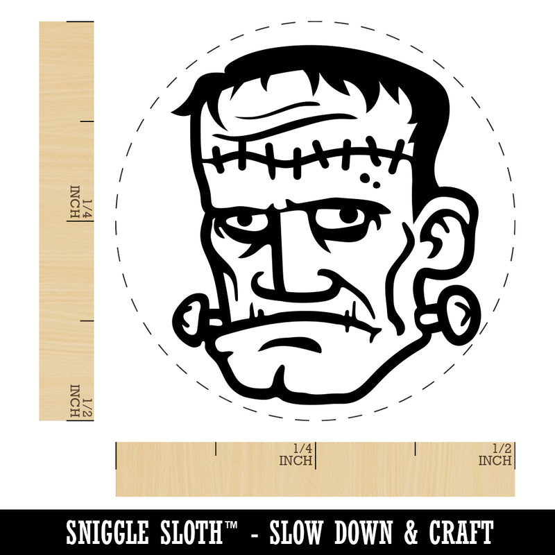 Halloween Frankenstein Monster Rubber Stamp for Stamping Crafting Planners