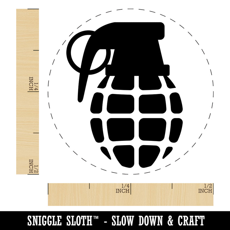 Cartoon Hand Grenade Rubber Stamp for Stamping Crafting Planners