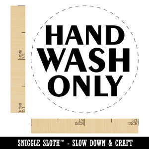 Hand Wash Only Rubber Stamp for Stamping Crafting Planners