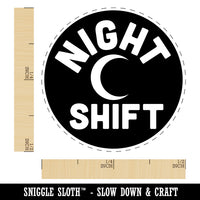 Night Shift Planning Rubber Stamp for Stamping Crafting Planners