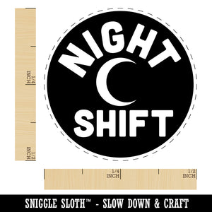 Night Shift Planning Rubber Stamp for Stamping Crafting Planners