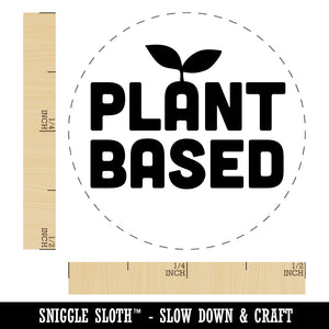 Plant Based Vegan Vegetarian Rubber Stamp for Stamping Crafting Planners