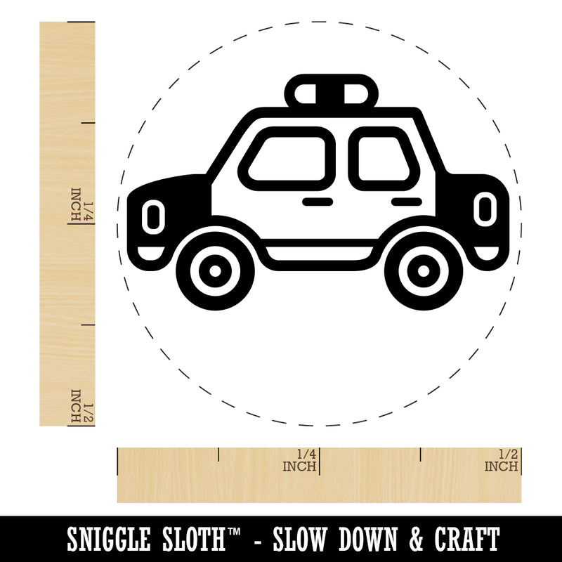 Police Cop Car Vehicle Automobile Rubber Stamp for Stamping Crafting Planners