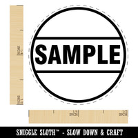 Sample Label Rubber Stamp for Stamping Crafting Planners