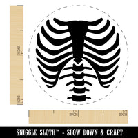Skeleton Rib Cage Rubber Stamp for Stamping Crafting Planners