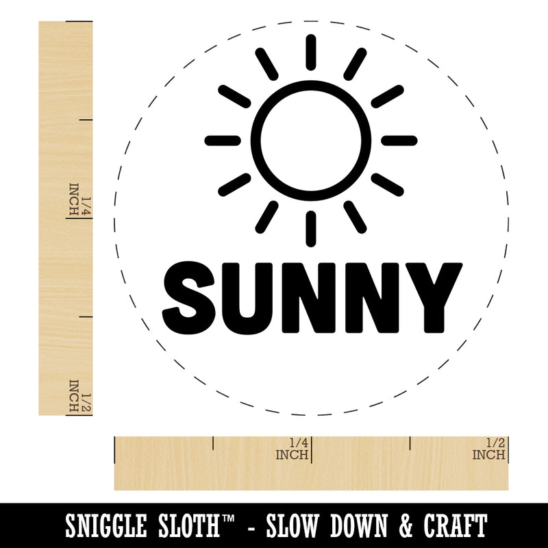 Sunny Weather Day Planner Rubber Stamp for Stamping Crafting Planners