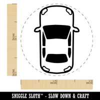 Top Down View of Car Rubber Stamp for Stamping Crafting Planners