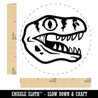 Velociraptor Dinosaur Head Rubber Stamp for Stamping Crafting Planners