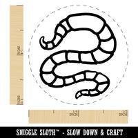 Wiggling Worm Earthworm Rubber Stamp for Stamping Crafting Planners