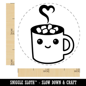 Cute Kawaii Hot Chocolate Rubber Stamp for Stamping Crafting Planners