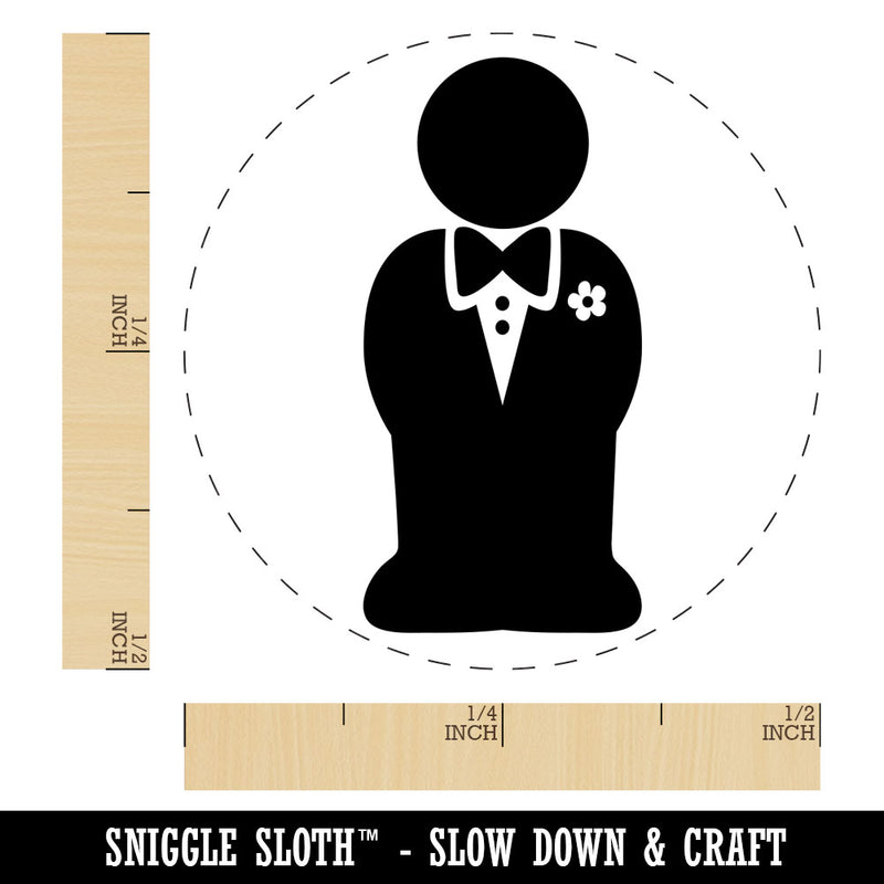 Groom Symbol Wedding Rubber Stamp for Stamping Crafting Planners