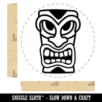 Hawaiian Tiki Head Rubber Stamp for Stamping Crafting Planners