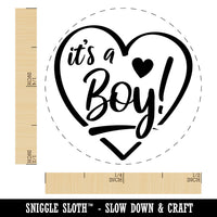 It's a Boy Baby Shower Rubber Stamp for Stamping Crafting Planners