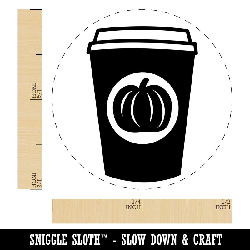 Pumpkin Spice Latte Coffee Rubber Stamp for Stamping Crafting Planners