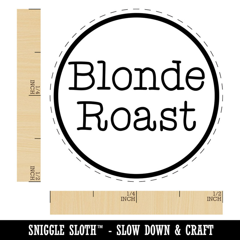 Blonde Roast Coffee Label Rubber Stamp for Stamping Crafting Planners
