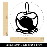 Caramel Candy Apple Rubber Stamp for Stamping Crafting Planners