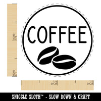 Coffee Text with Image Flavor Scent Rubber Stamp for Stamping Crafting Planners