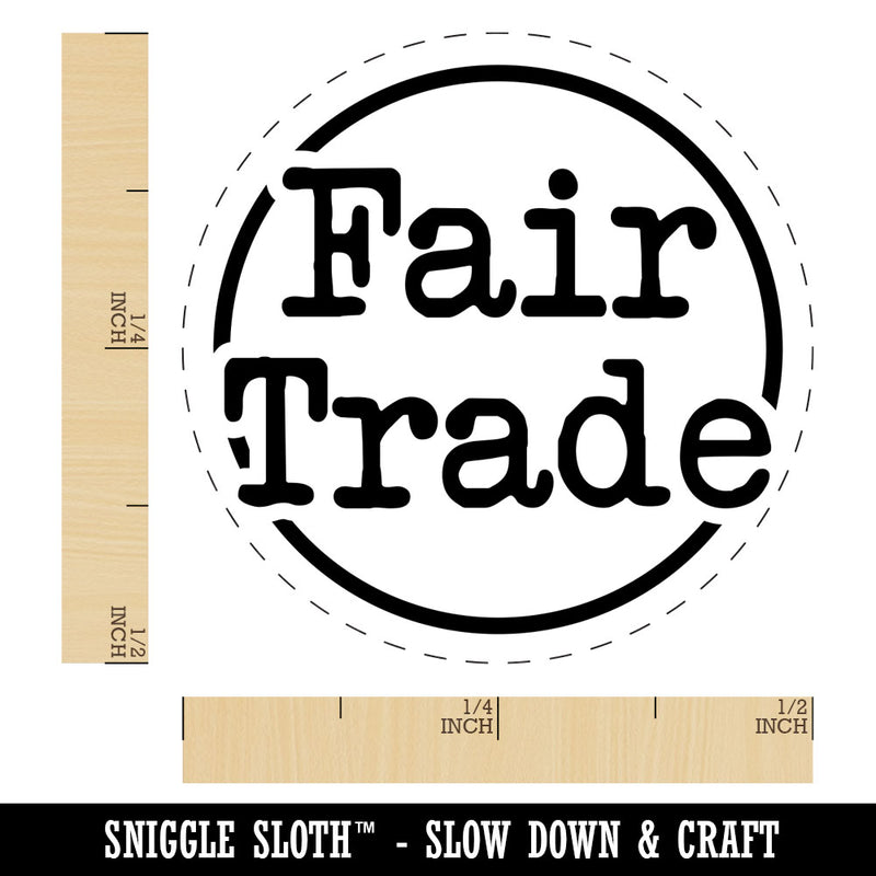 Fair Trade Typewriter Rubber Stamp for Stamping Crafting Planners