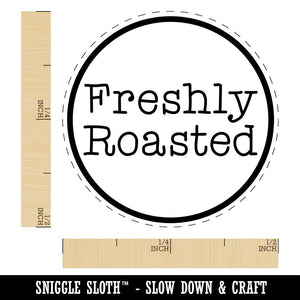 Freshly Roasted Coffee Label Rubber Stamp for Stamping Crafting Planners
